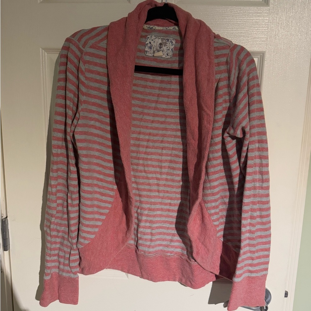 Element Striped Pink and Gray Women's Sweater